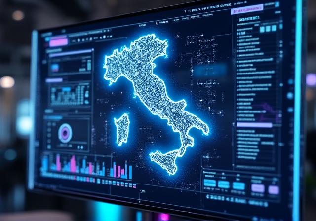 Dashboard AI complessa con dati cartografici